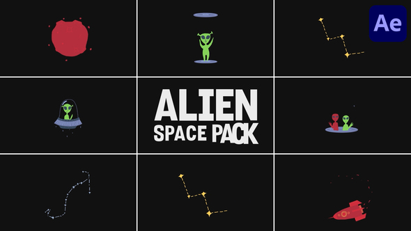 Photo of Alien Space Pack for After Effects – Videohive 59121397