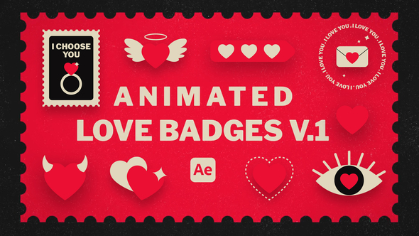 Photo of Animated Love Badges V.1 – Videohive 59092285