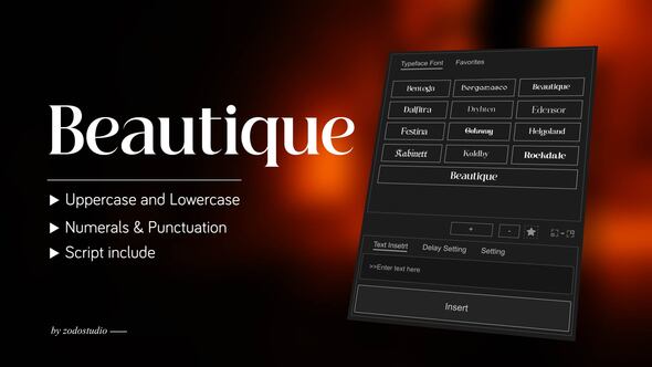 Photo of Animated Typeface – Beautique Display – Videohive 58903199