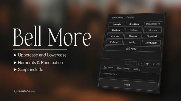 Photo of Animated Typeface – Bell More – Videohive 58913722