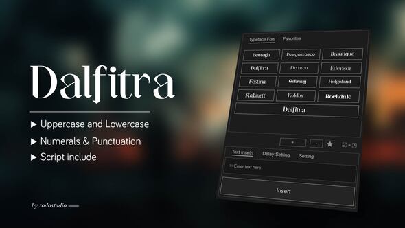 Photo of Animated Typeface – Dalfitra – Videohive 58995409
