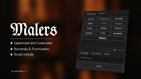 Photo of Animated Typeface – Des Malers Fraktur – Videohive 59029106