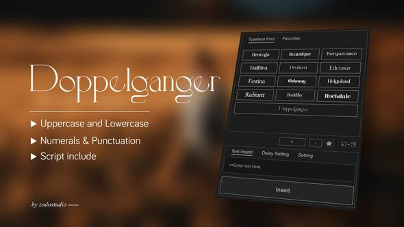 Photo of Animated Typeface – Doppelganger – Videohive 59041691