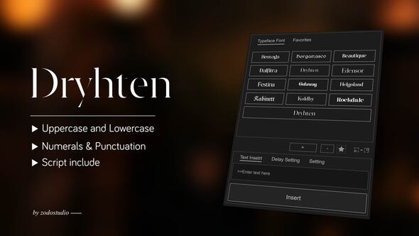 Photo of Animated Typeface – Dryhten – Videohive 59056942