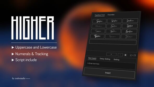 Photo of Animated Typeface – Higher – Videohive 58754799