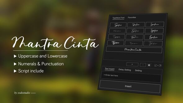 Photo of Animated Typeface – Mantra Cinta – Videohive 58811715