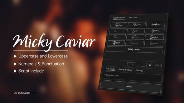 Photo of Animated Typeface – Micky Caviar – Videohive 58875238