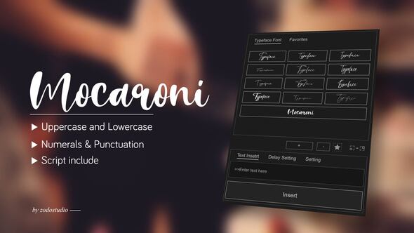 Photo of Animated Typeface – Mocaroni – Videohive 58903227