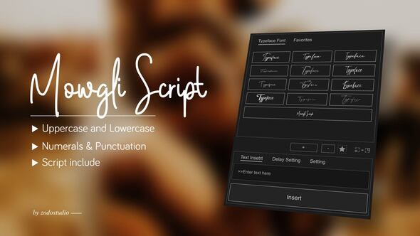 Photo of Animated Typeface – Mowgli Script – Videohive 58915661
