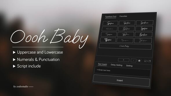 Photo of Animated Typeface – Oooh Baby – Videohive 58933343