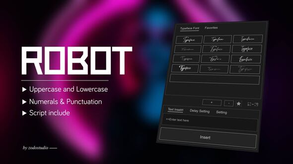 Photo of Animated Typeface – Robot – Videohive 59071349