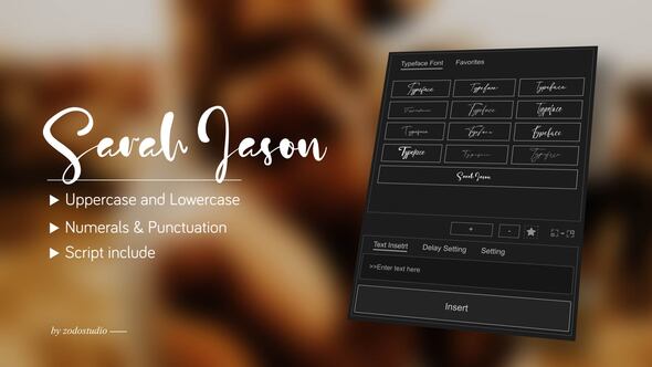 Photo of Animated Typeface – Sarah Jason – Videohive 59057013