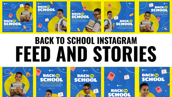 Photo of Back to School Feed and Stories Instagram – Videohive 59048750