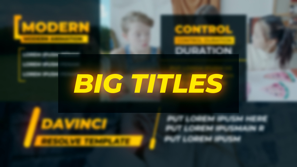 Photo of Big Titles – Videohive 58657019