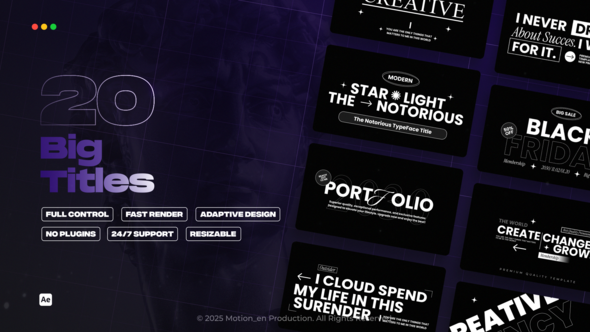 Photo of Big Titles – Videohive 59039938