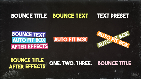 Photo of Bounce Text Presets – Videohive 58929847