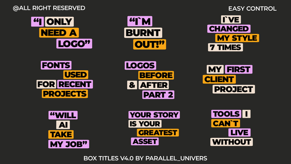 Photo of Box Titles V4.0 | MOGRT – Videohive 58855556