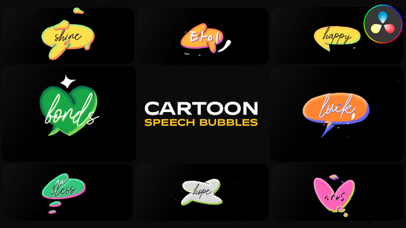 Photo of Cartoon Speech Bubbles | DaVinci Resolve – Videohive 58639268
