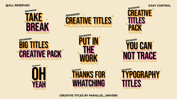 Photo of Creative Titles | MOGRT – Videohive 58976711