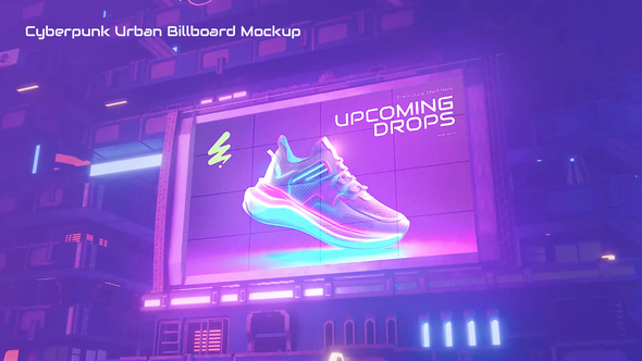 Photo of Cyberpunk Urban Billboard Mockup – Videohive 58678135
