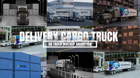 Photo of Delivery Cargo Truck Mockup Promo – Videohive 58779857