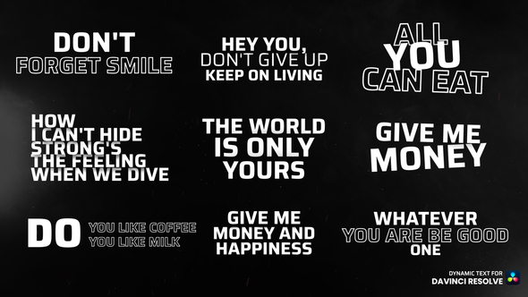 Photo of Dynamic Text Title Davinci Resolve – Videohive 59030073