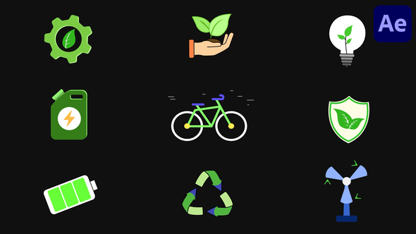 Photo of Eco Energy And Sustainability Icons for After Effects – Videohive 58436725