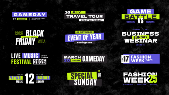 Photo of Event Titles Pack / AE – Videohive 58847993