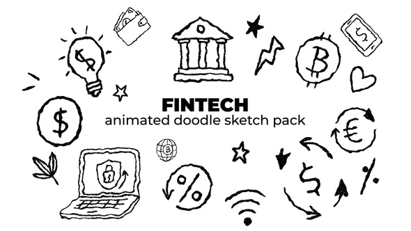 Photo of Fintech – Animated Doodle Sketch Pack – Videohive 59109210