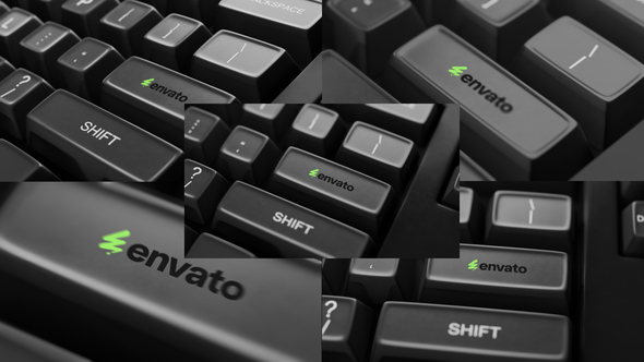 Photo of Five animations of pressing the enter key on a black keyboard. – Videohive 58877068