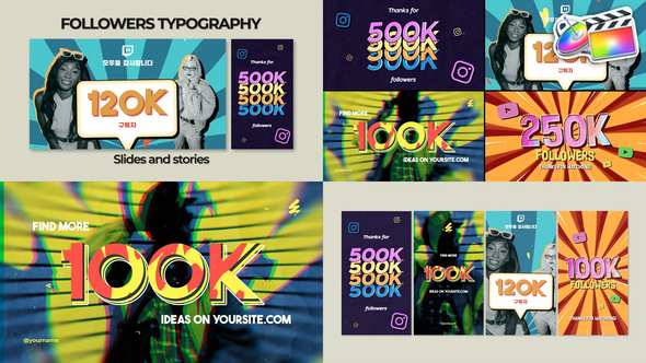 Photo of Followers Typography | FCPX – Videohive 58870770