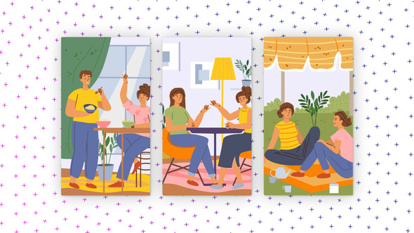 Photo of Friends – Vertical Media Content – Videohive 58905224