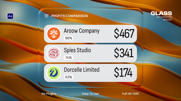 Photo of Glass Infographic Widget – Videohive 59016756