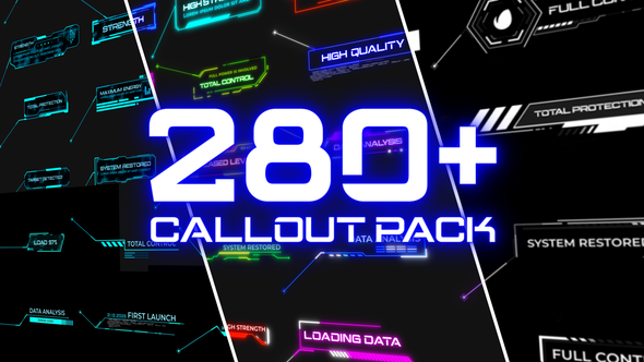 Photo of Glitch Callout Pack – Videohive 34936245