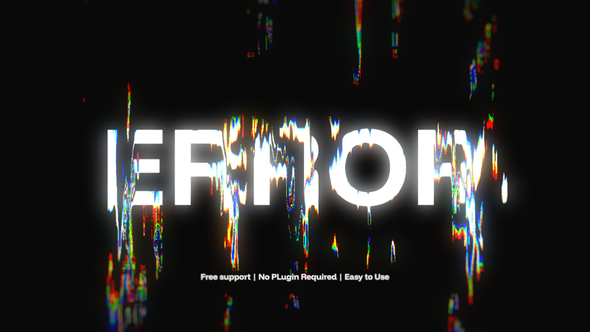 Photo of Glitch Text Effect – Videohive 59096285