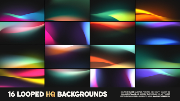 Photo of Gradient Backgrounds – Videohive 58930682