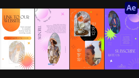 Photo of Gradient Vertical Social Media Stories for After Effects – Videohive 58983167