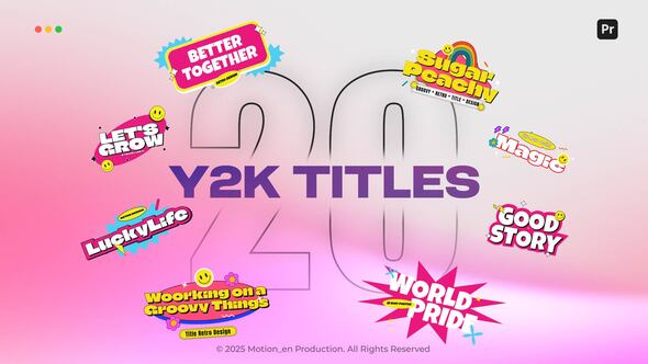 Photo of Groovy Y2K Titles | Premiere Pro – Videohive 59097536