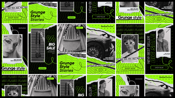 Photo of Grunge Promo Stories – Videohive 58881189