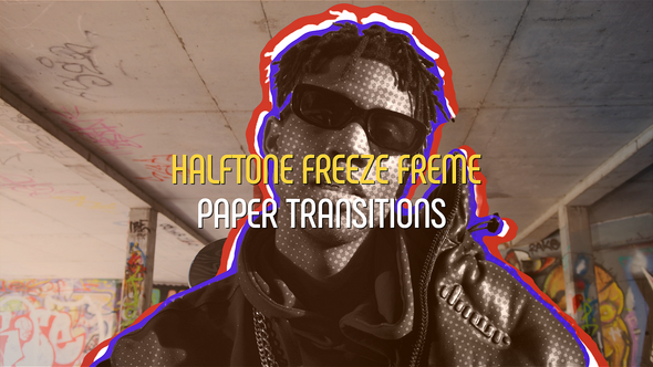 Photo of Halftone Freeze Frame Paper Transitions – Videohive 59122187