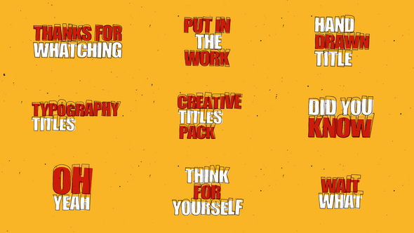 Photo of Hand Drawn Titles | MOGRT – Videohive 58855518