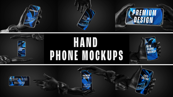 Photo of Hand Phone Mockup Pack – Realistic Smartphone Presentation Kit – Videohive 58693720