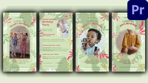 Photo of Happy Birthday 4 in 1 MOGRT – Videohive 59007725
