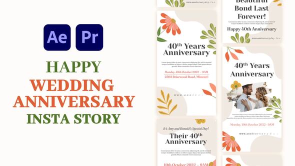Photo of Happy wedding anniversary Instagram story – Videohive 58777694