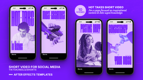 Photo of Hot Takes – Viral Social Media Template for TikTok, Reels & Shorts – Videohive 58777738