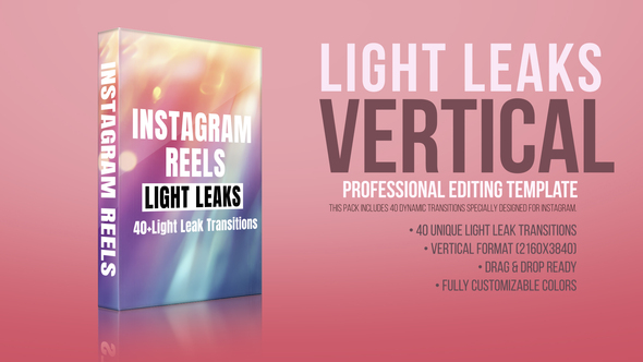Photo of Instagram Reels Light Leaks – Vertical Transitions Pack for Stories & Shorts – Videohive 58693192