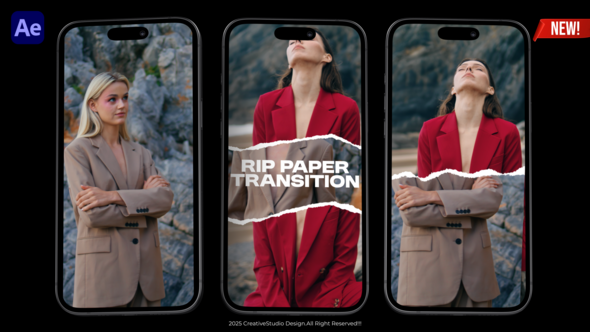 Photo of Instagram Reels Rip Paper Transition Pack – Videohive 58792227