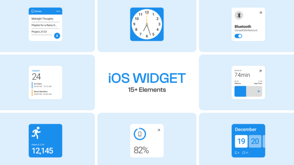 Photo of iOs Widget – Videohive 58816126