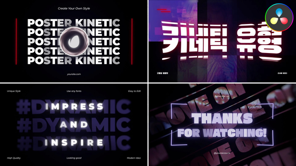 Photo of Kinetic Typography for DaVinci Resolve – Videohive 58808012