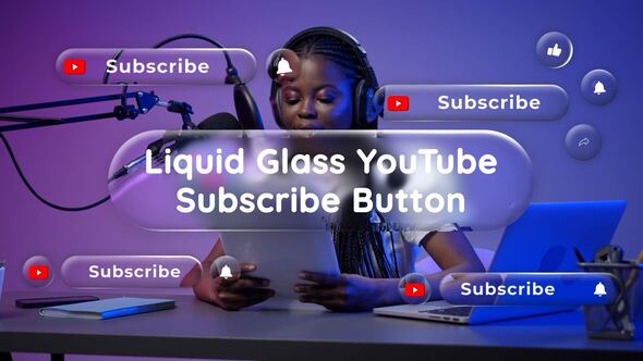 Photo of Liquid Glass YouTube Subscribe Buttons – Videohive 58794703